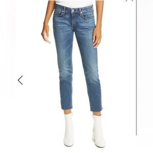 RAG & BONE  DRE SLIM FIT ANKLE BOYFRIEND JEANS IN ARROW HIGH SIZE 31